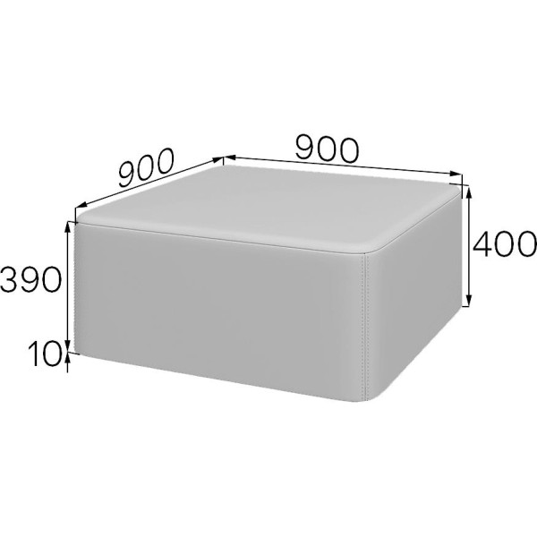 Пуф Блок 90х90х40