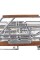 Кровать электрическая Med-Mos DB-2B с поворотным креслом в левую сторону (коричневый)