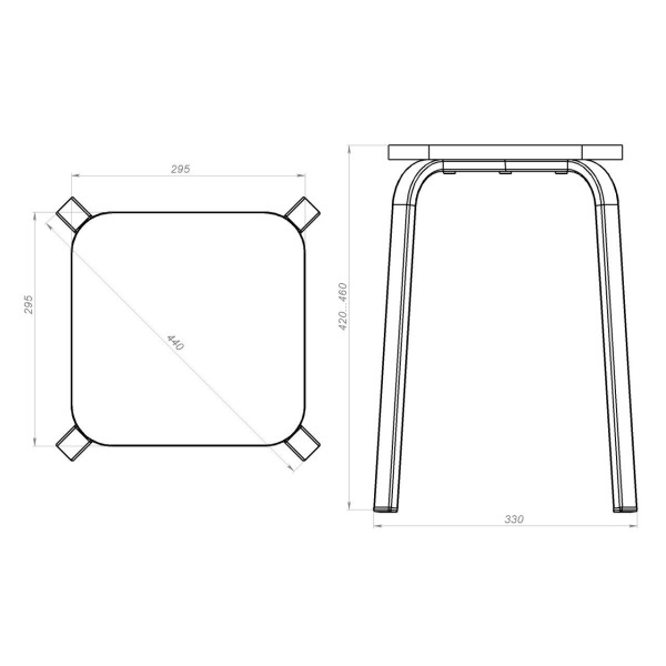 Табурет 30x15