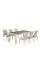 Комплект плетеной мебели T365/Y380C-W85 Latte (6+1) + подушки