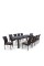 Комплект плетеной мебели T438/Y380A-W53 Brown (10+1)