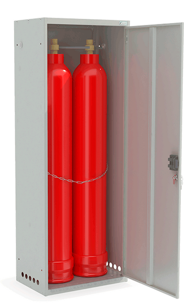 Шкаф для газовых баллонов ШГР 40-2-4(2x40л)
