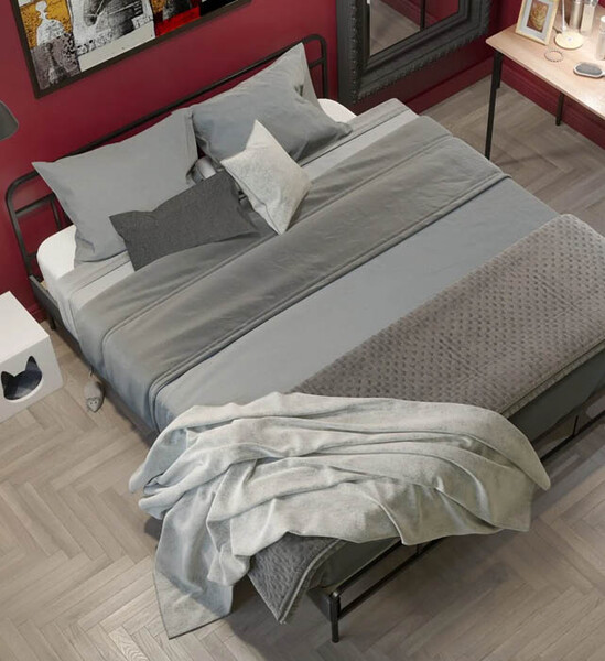 Кровати MEZA PLUS 160х200 см черные