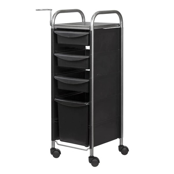 Тележка парикмахерская М-02 box, черный