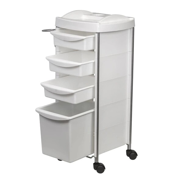 Тележка парикмахерская М-03 box, белый