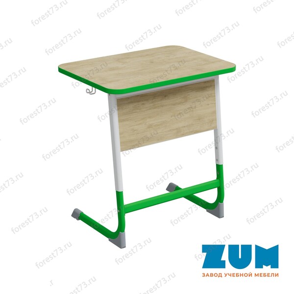 Стол ученический 1-местный регулируемый с цветной кромкой "НОВА" 5- 7 гр.р