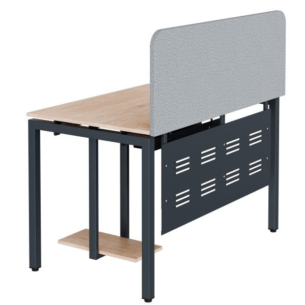 Офисный стол «СМАРТ» подстолье «П» профиль 40x40 Перегородка/перф экран/подвес/кабель канал столешница 16 мм